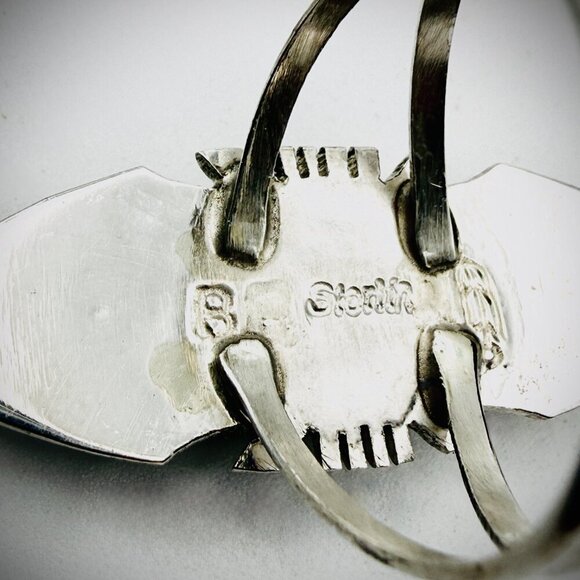 BRANDON ETCITTY STERLING NO. 8 TURQUOISE RING SZ 10 - Picture 2 of 5